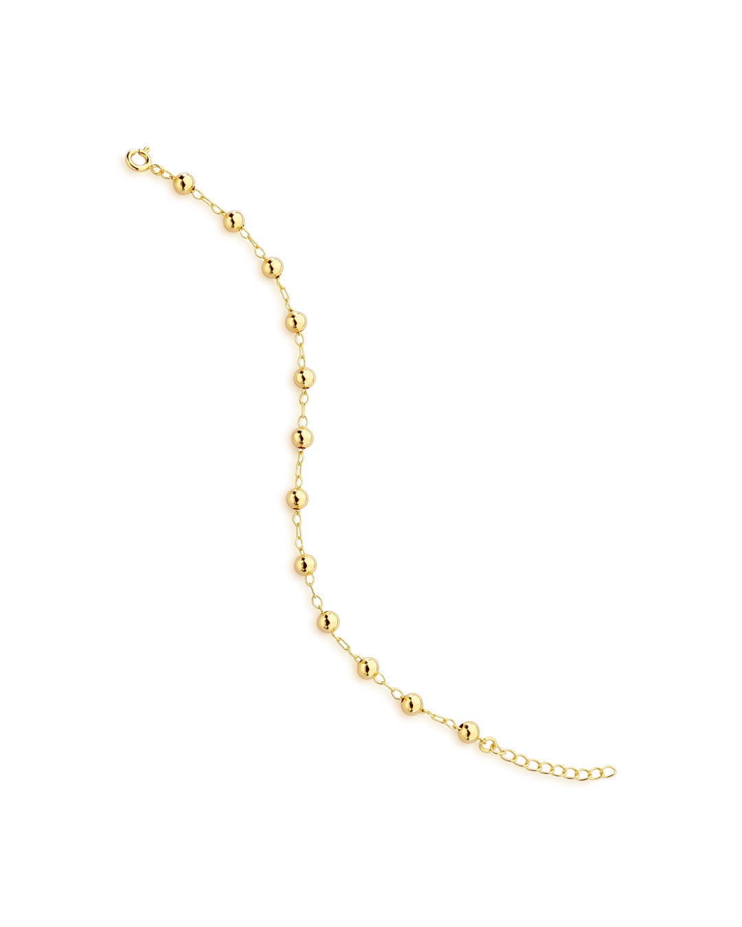 Pulseira de Bolas Lisas | Banhada a Ouro 18k