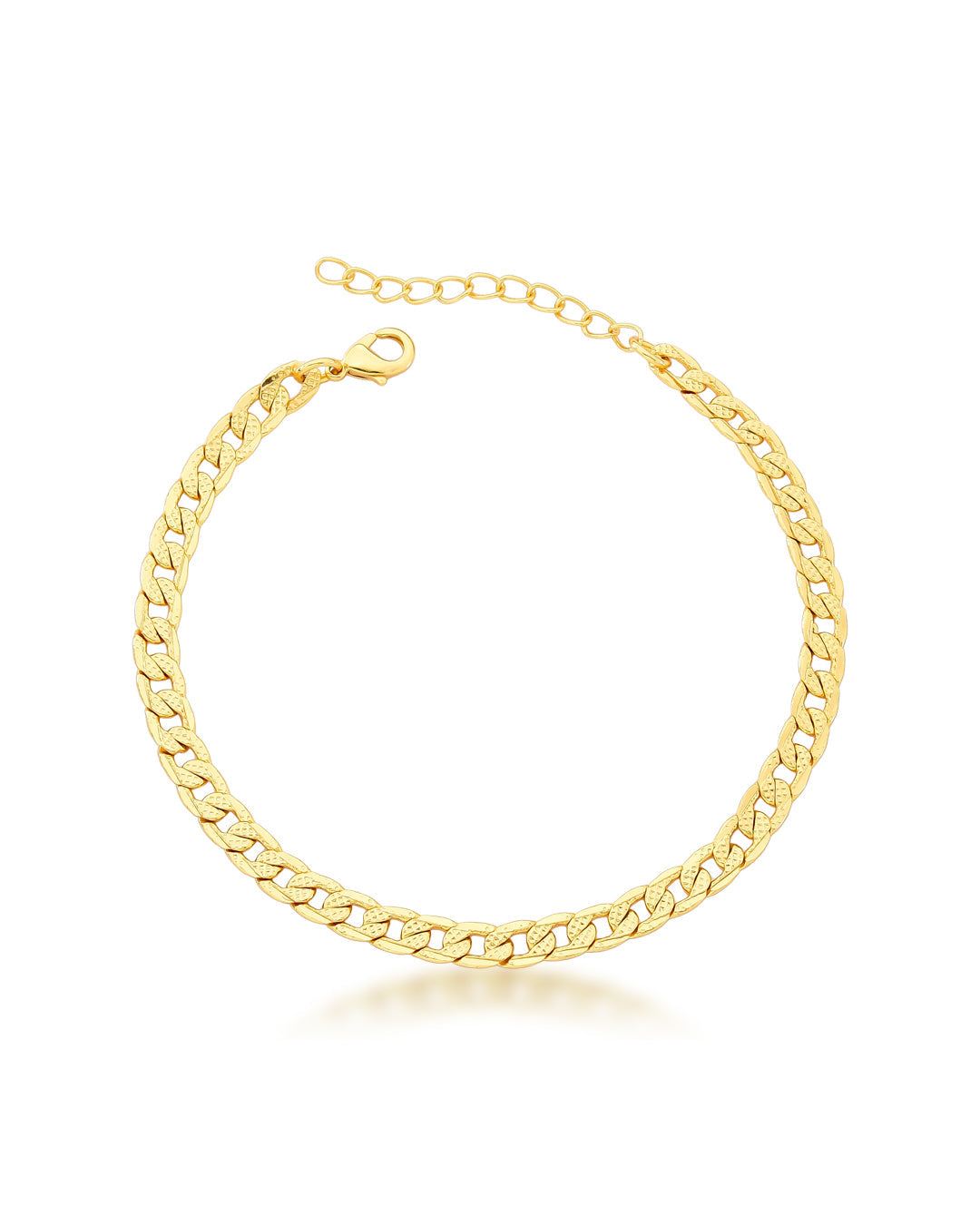 Pulseira de Elos Trabalhados | Banhada a Ouro 18k