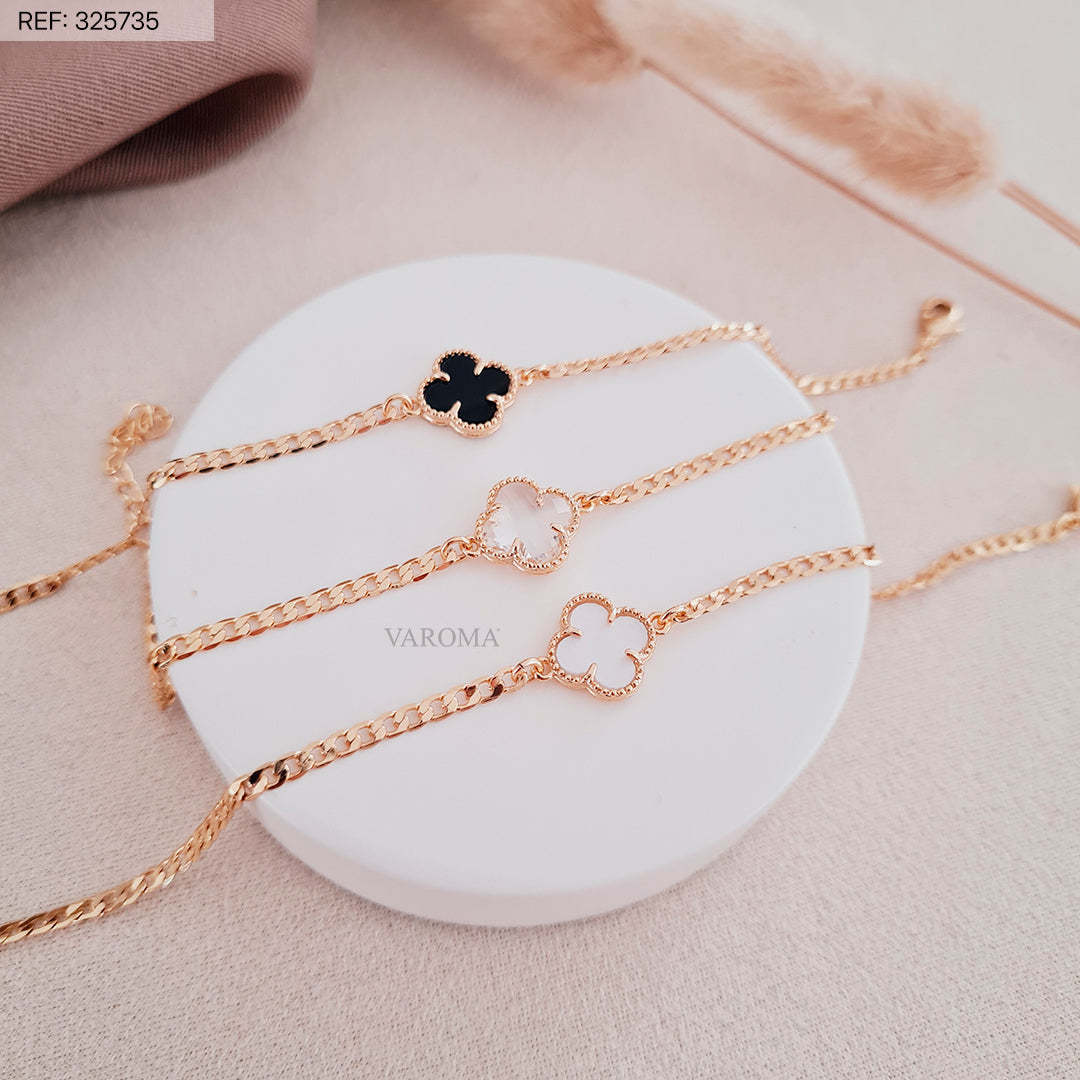 Pulseira Van Cleef Banhado a Ouro 18k