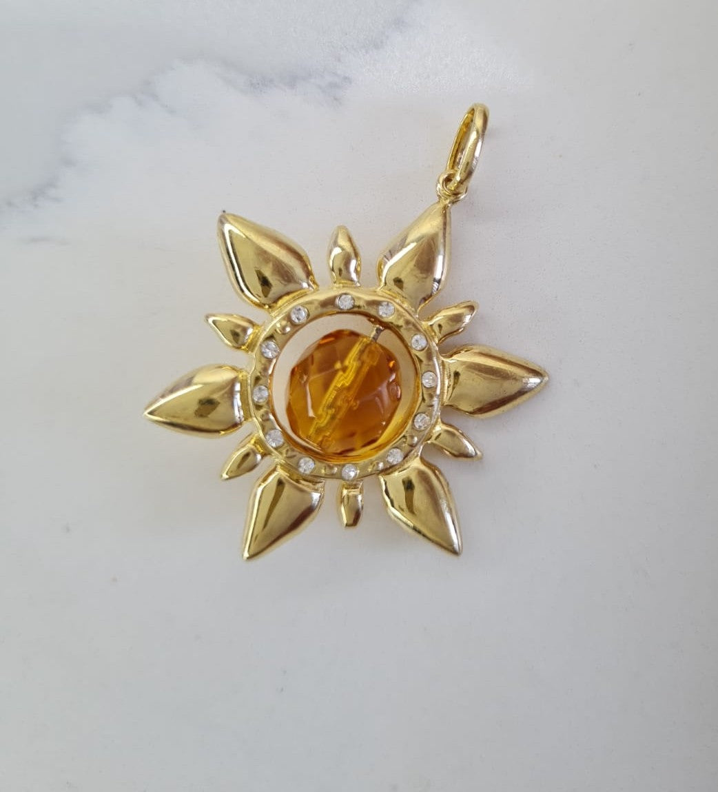 Pingente de Sol | Banhado em ouro 18K