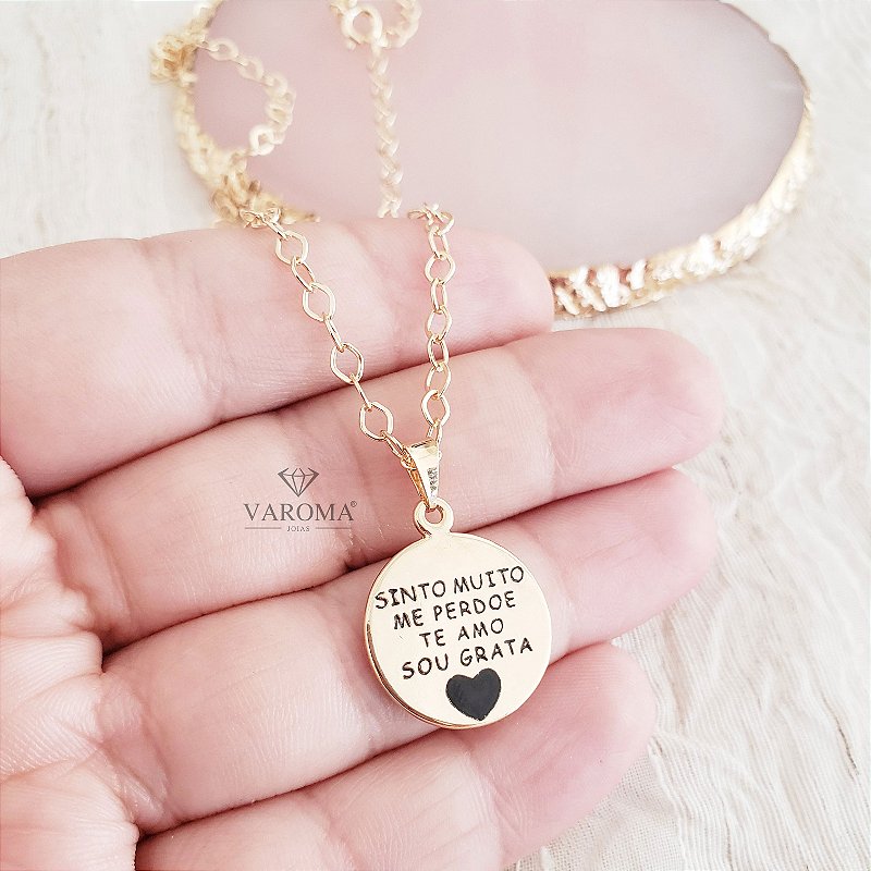 Colar Especial Hoʻoponopono Banhado em Ouro 18k