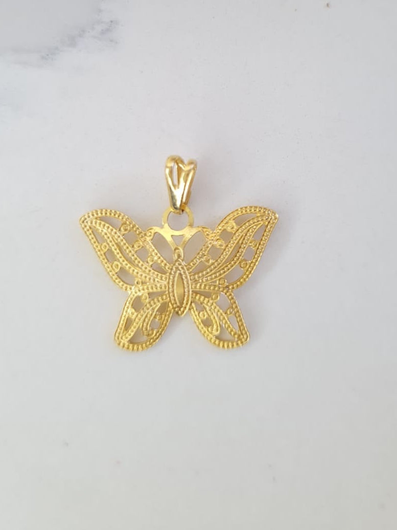 Pingente de borboleta  | Banhado em ouro 18K