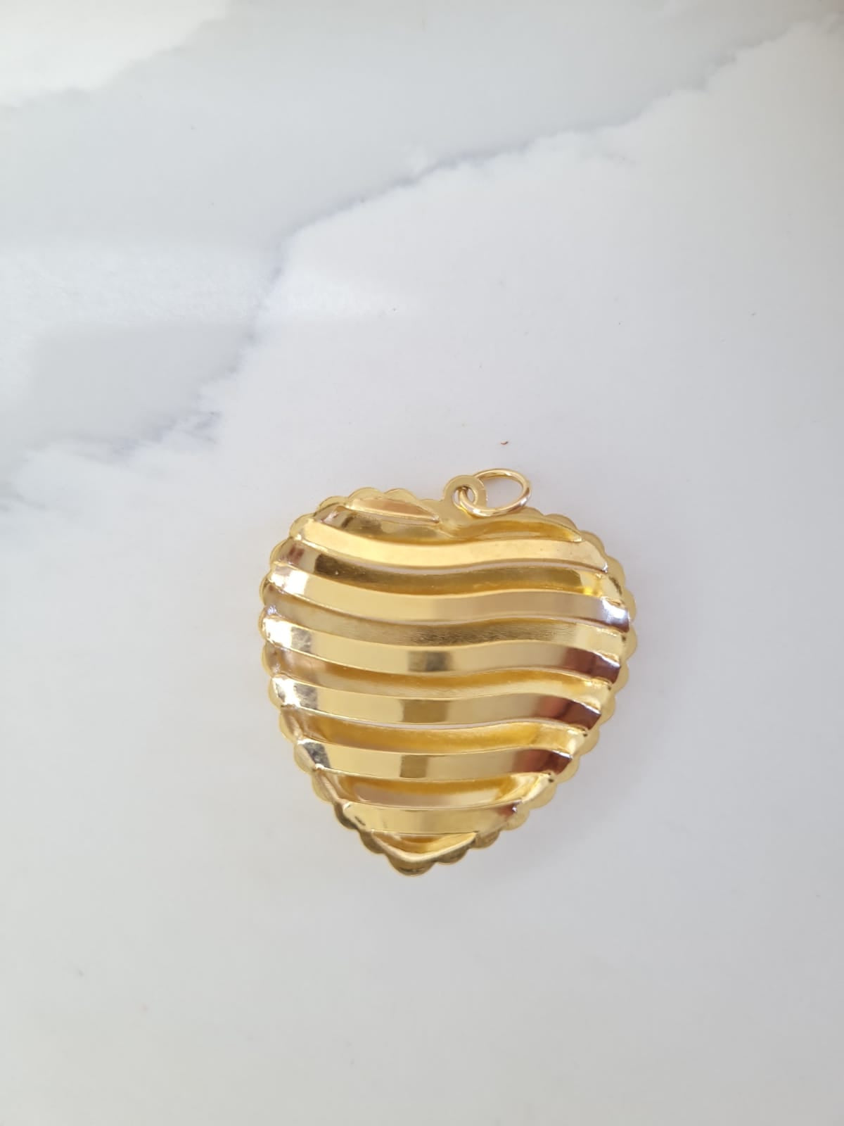 Pingente de coração | Banhado a ouro 18K