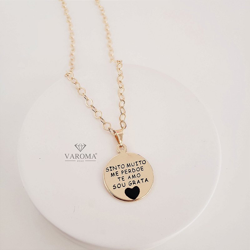 Colar Especial Hoʻoponopono Banhado em Ouro 18k