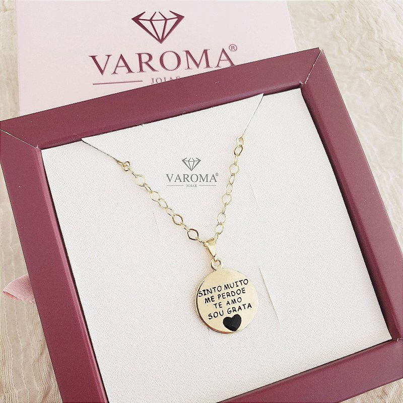 Colar Especial Hoʻoponopono Banhado em Ouro 18k