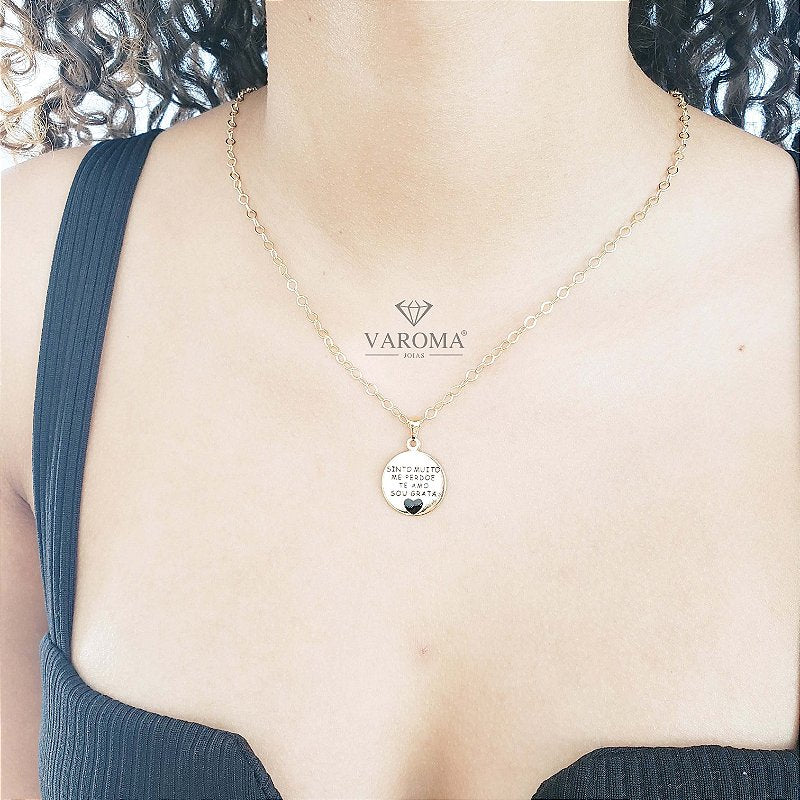 Colar Especial Hoʻoponopono Banhado em Ouro 18k